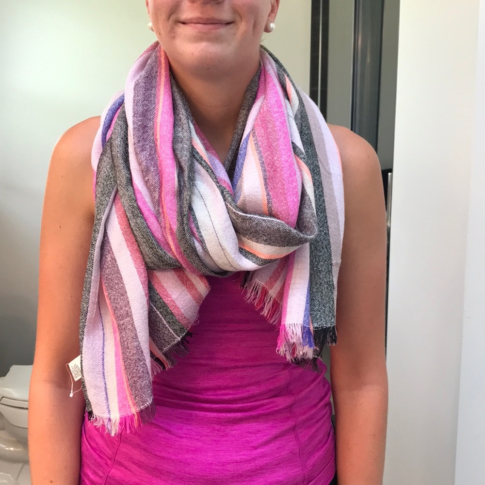 Multi colored lightweight scarf